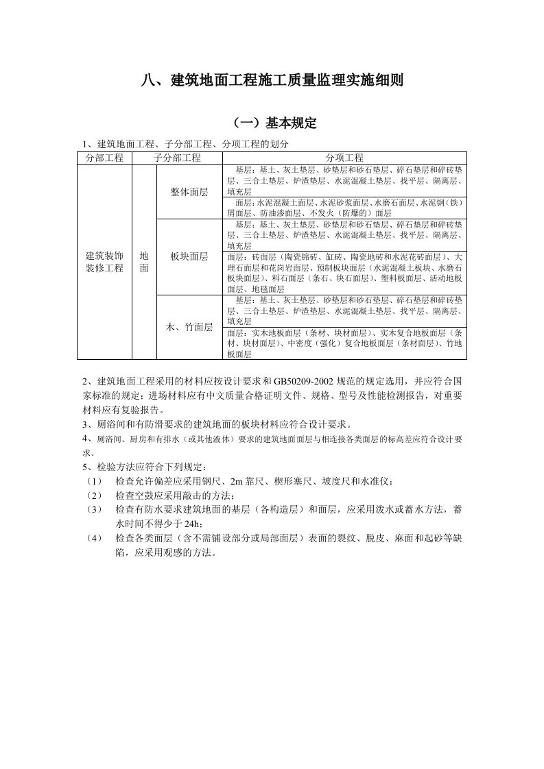 建筑地面工程施工质量监理实施细则（手册）7-28封面图 - 工程文档文档