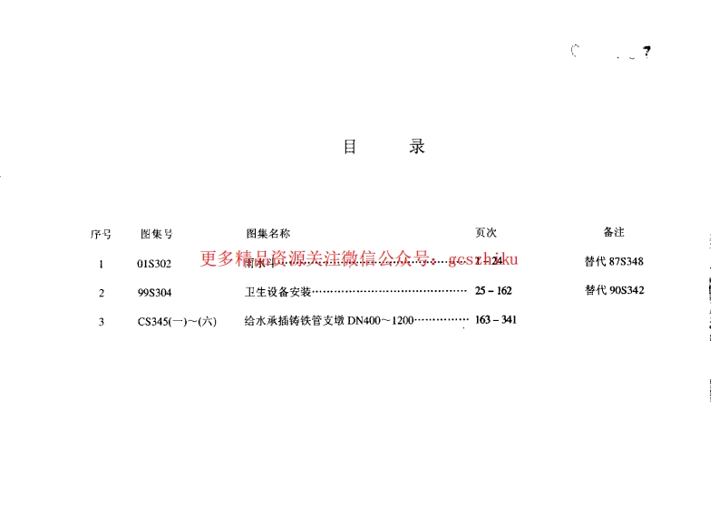 给水排水标准图集合订本S3 (下)封面图 - 公共专业文档