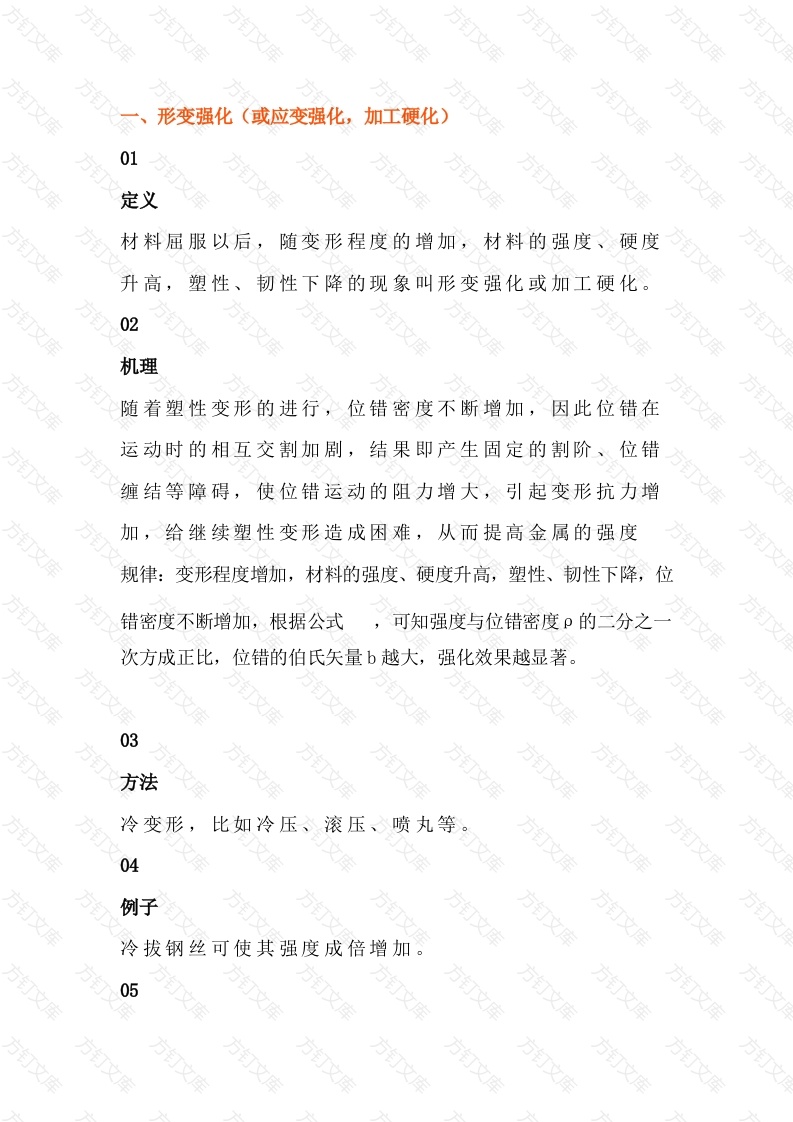 金属材料的强化方式总结封面图 - 工程文档文档