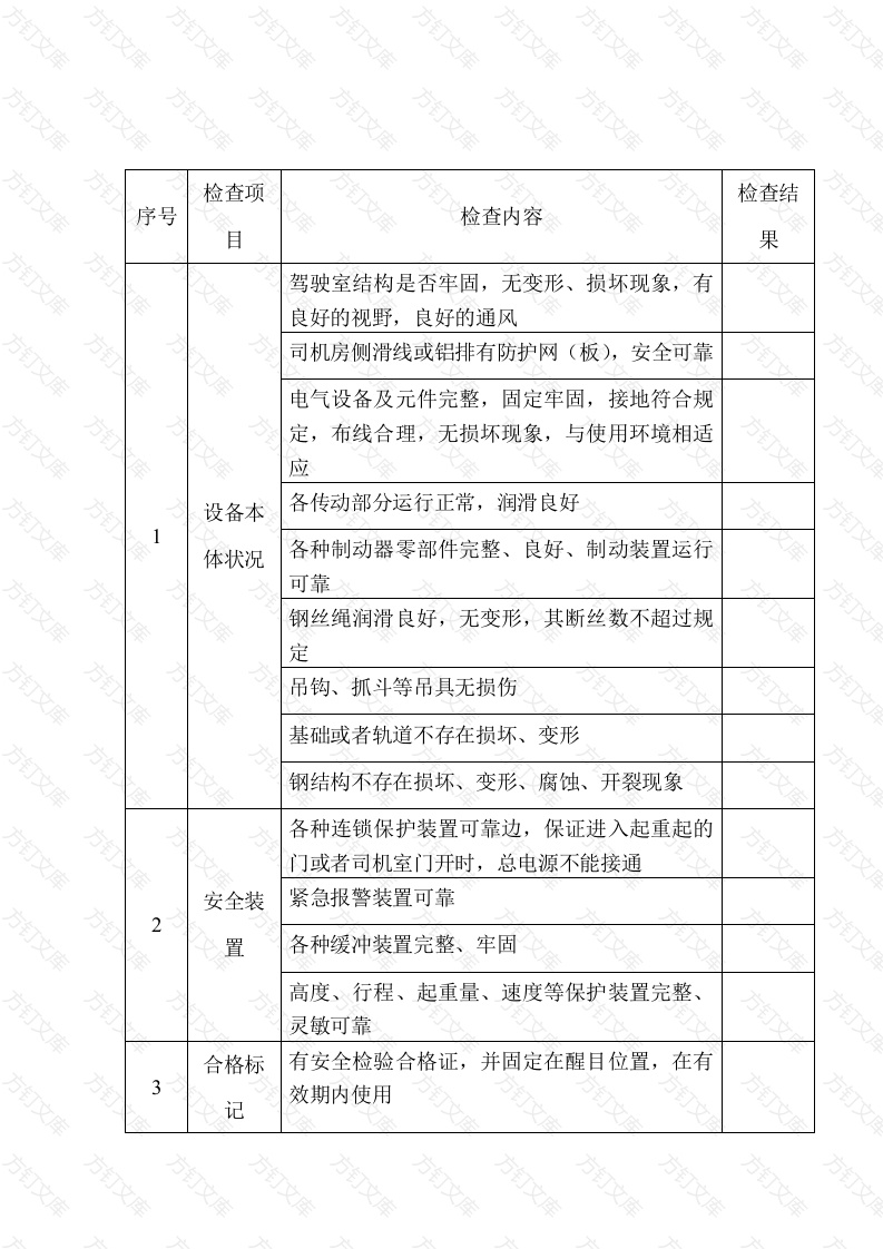某单位起重机械安全检查表封面图 - 工程文档文档