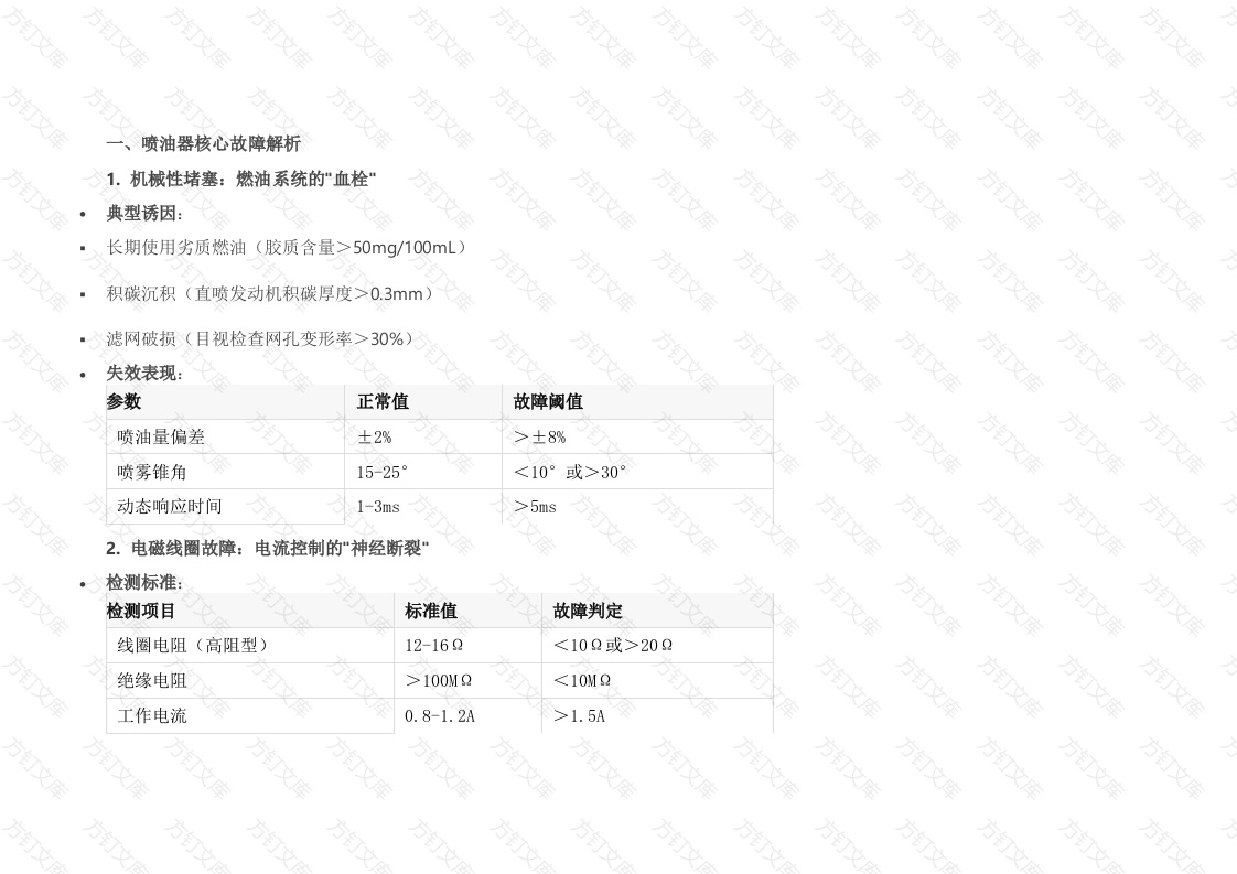 喷油器故障深度诊断与修复全攻略封面图 - 工程文档文档