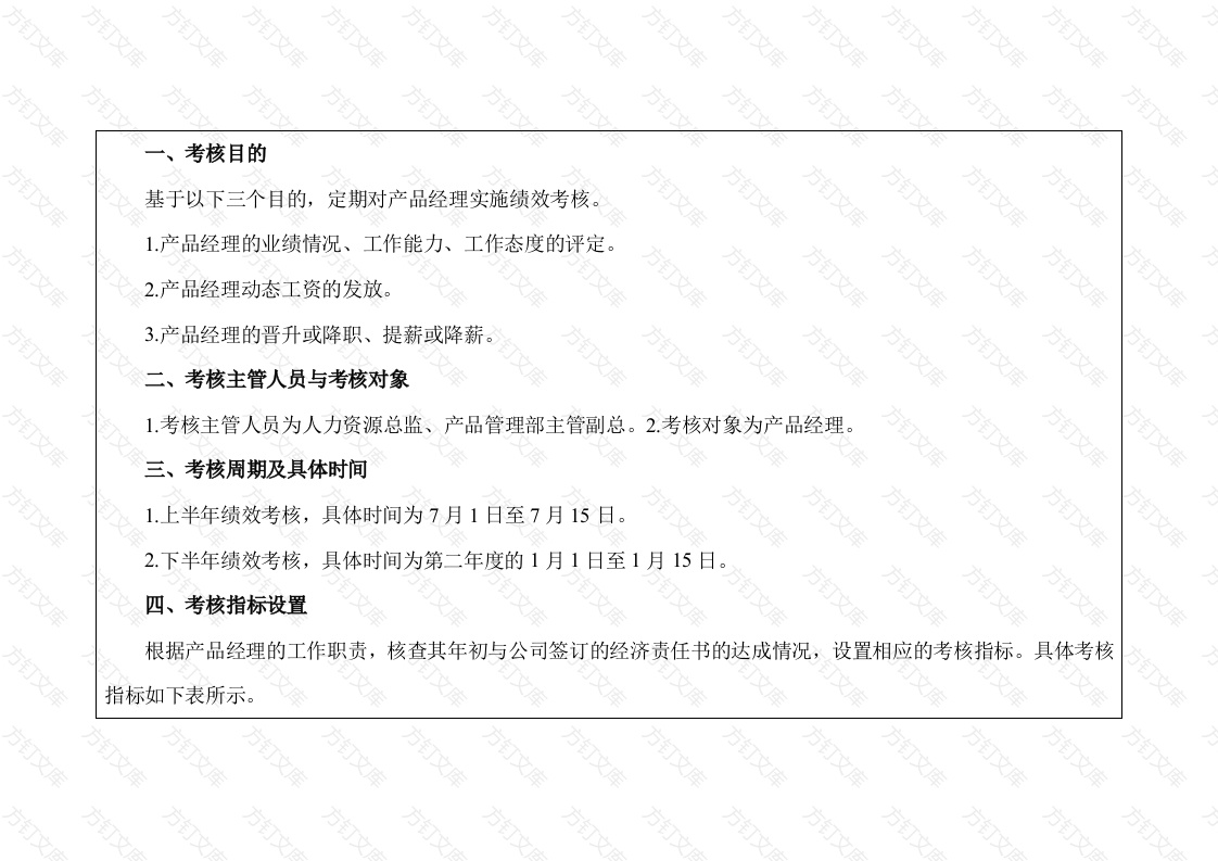 某公司产品经理绩效考核方案封面图 - 工程文档文档