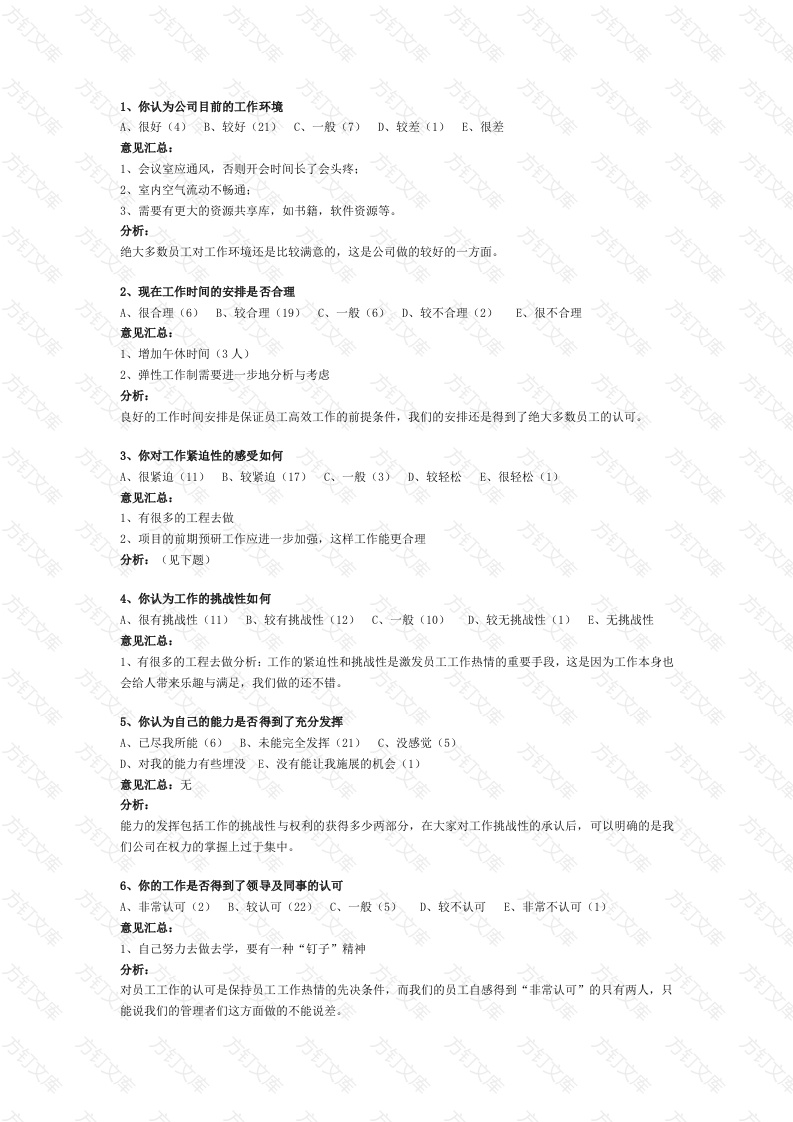 XX公司员工调查分析实例封面图 - 公共专业文档