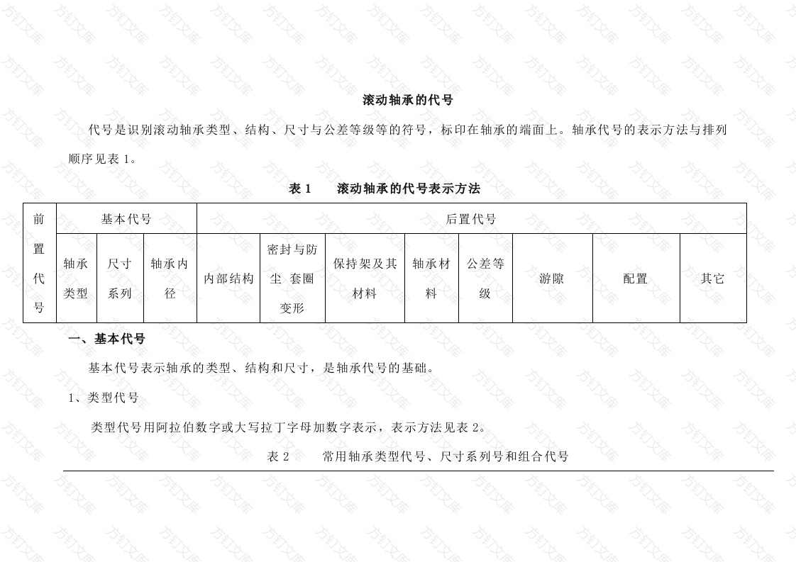 滚动轴承的代号封面图 - 工程文档文档