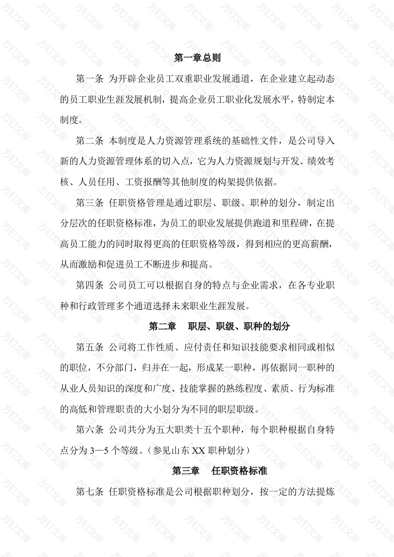 某公司任职资格管理制度封面图 - 工程文档文档