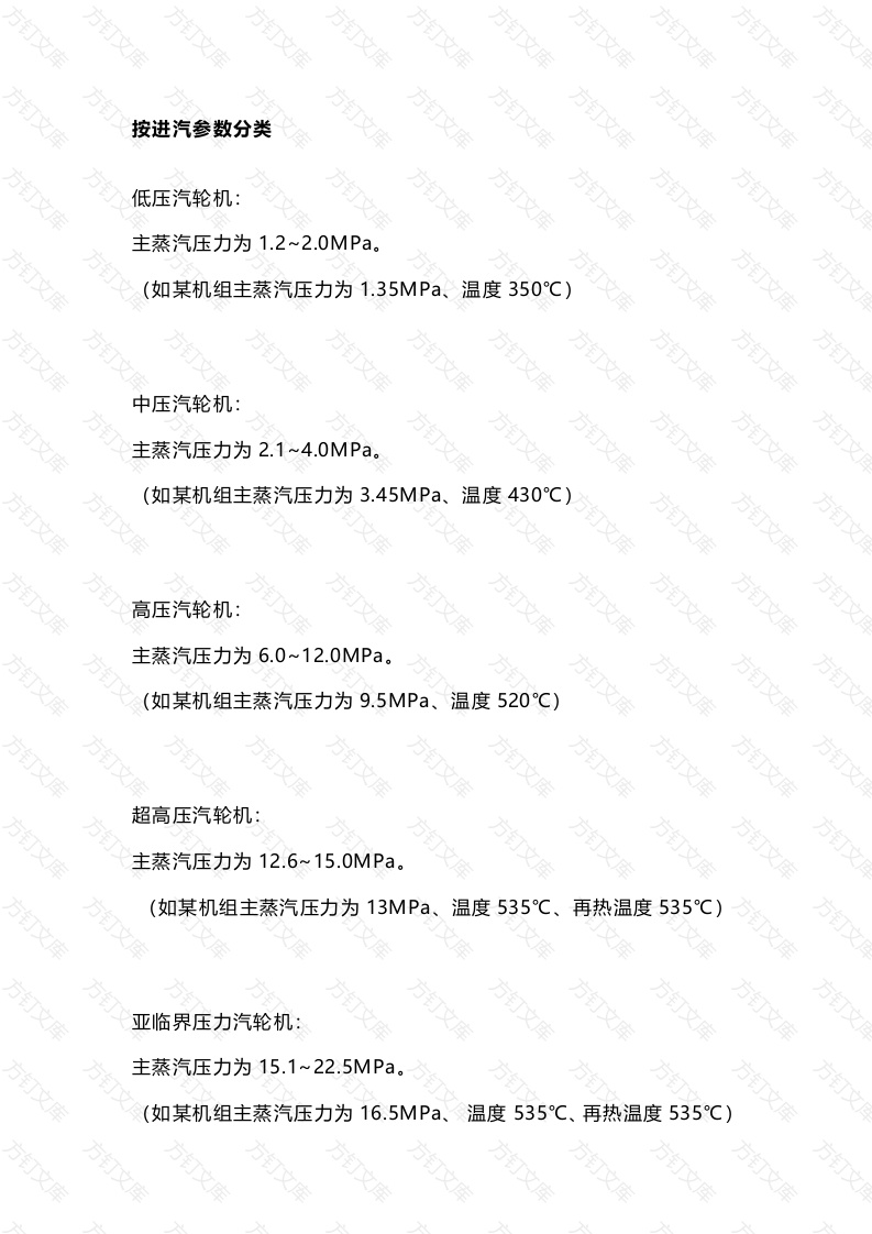 汽轮机分类总结封面图 - 公共专业文档