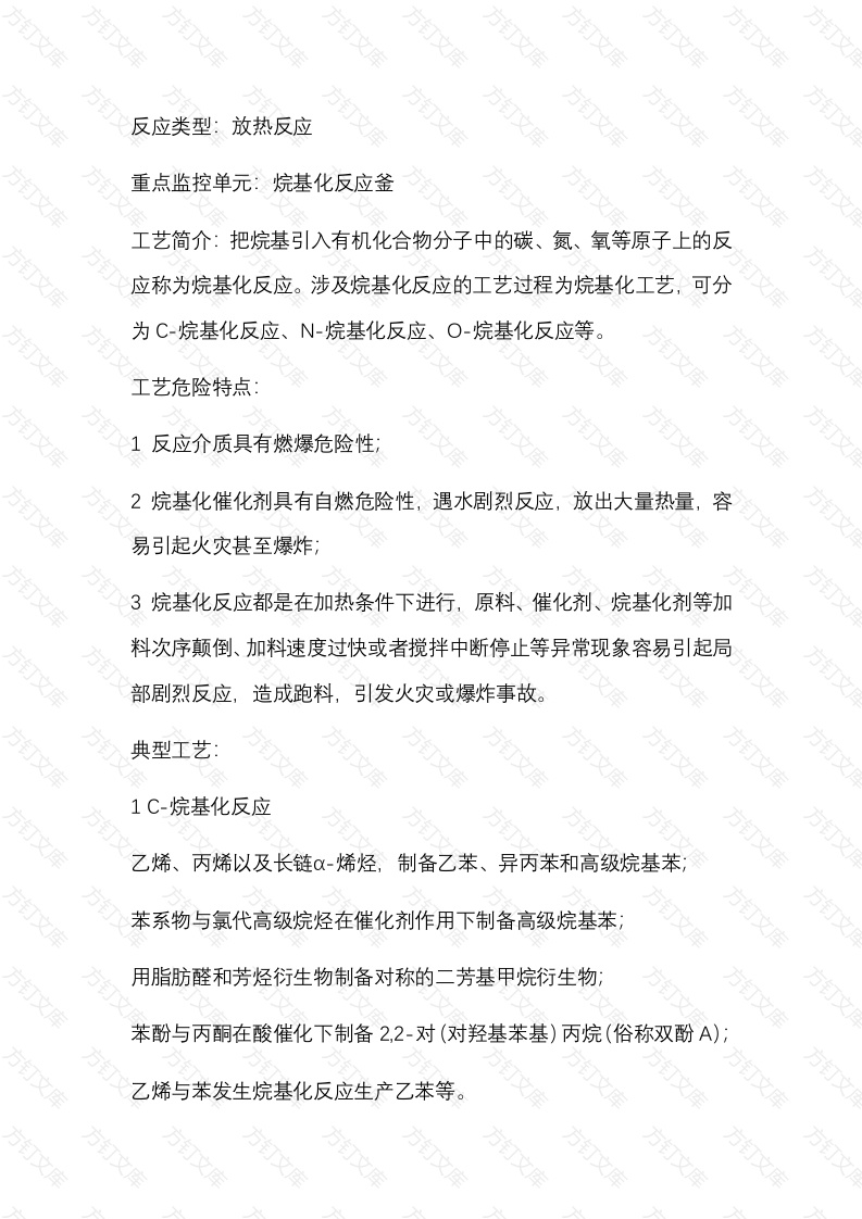 烷基化危险化工工艺安全风险管控关键要求封面图 - 公共专业文档