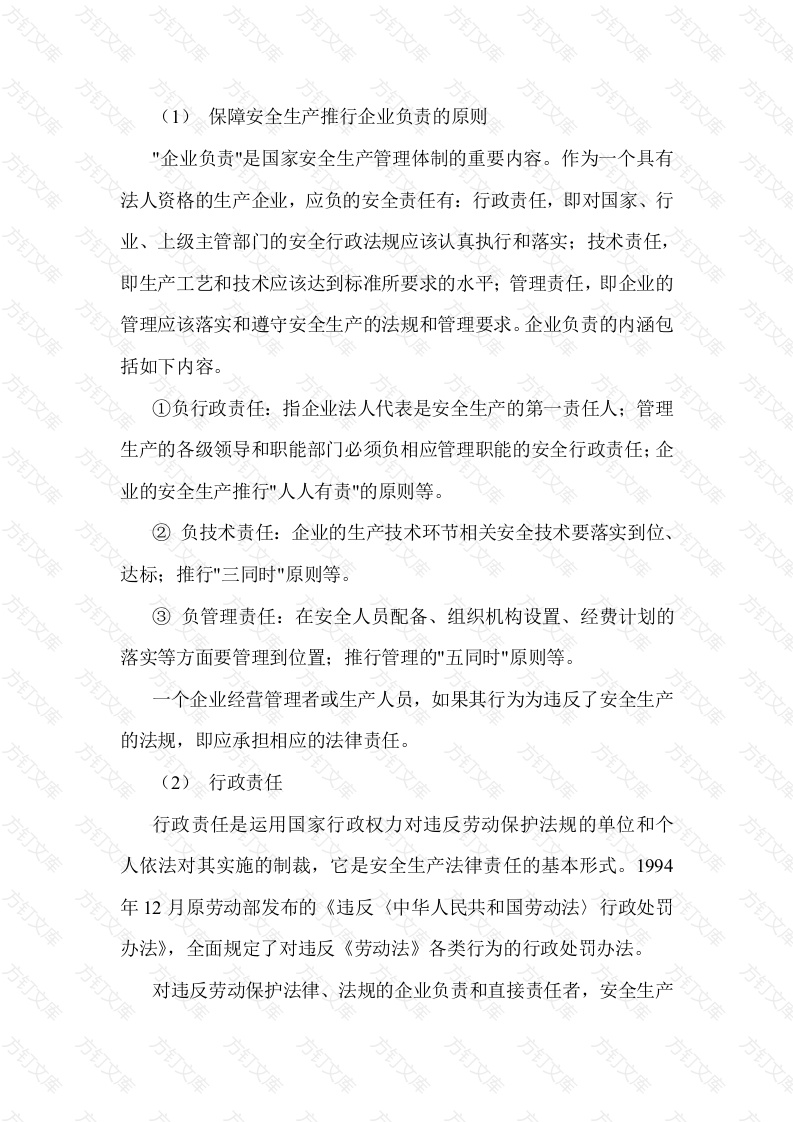 企业安全生产责任制封面图 - 公共专业文档