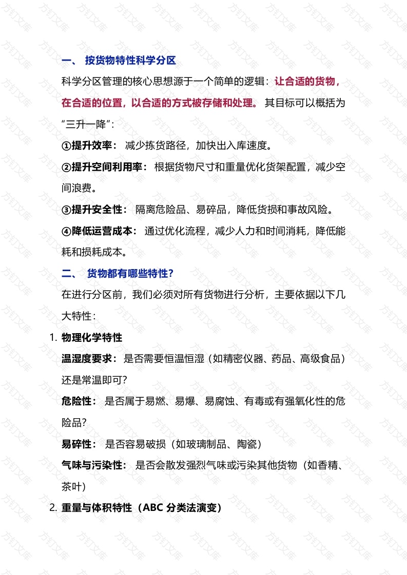 多品类仓库管理措施封面图 - 公共专业文档