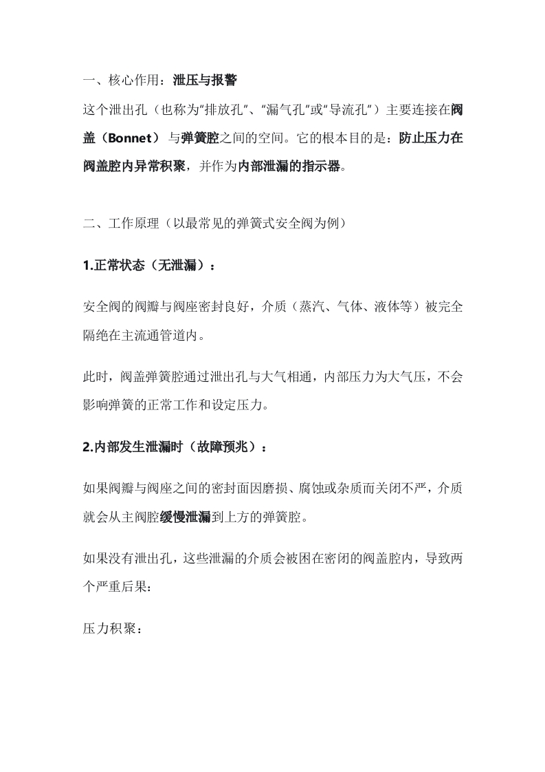 安全阀阀盖上的泄出孔封面图 - 公共专业文档