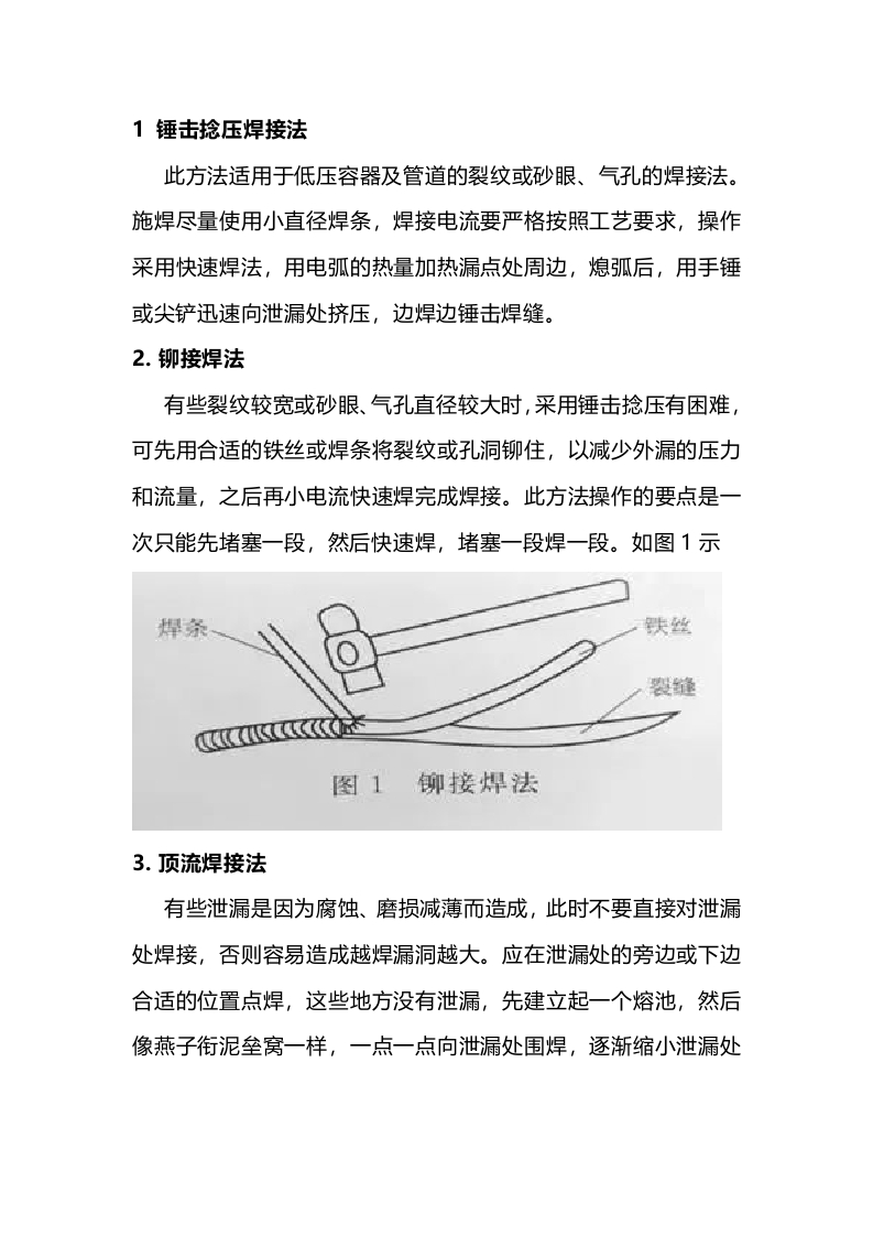常见焊接堵漏方法总结封面图 - 公共专业文档