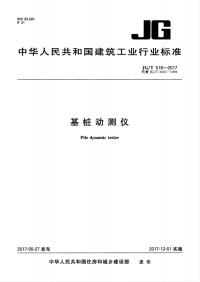 JGT518-2017 基桩动测仪封面图 - 行业标准文档